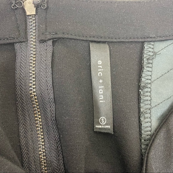 Eric + lani Faux Leather Panel A Lined Mini Skirt Size S - Picture 9 of 9